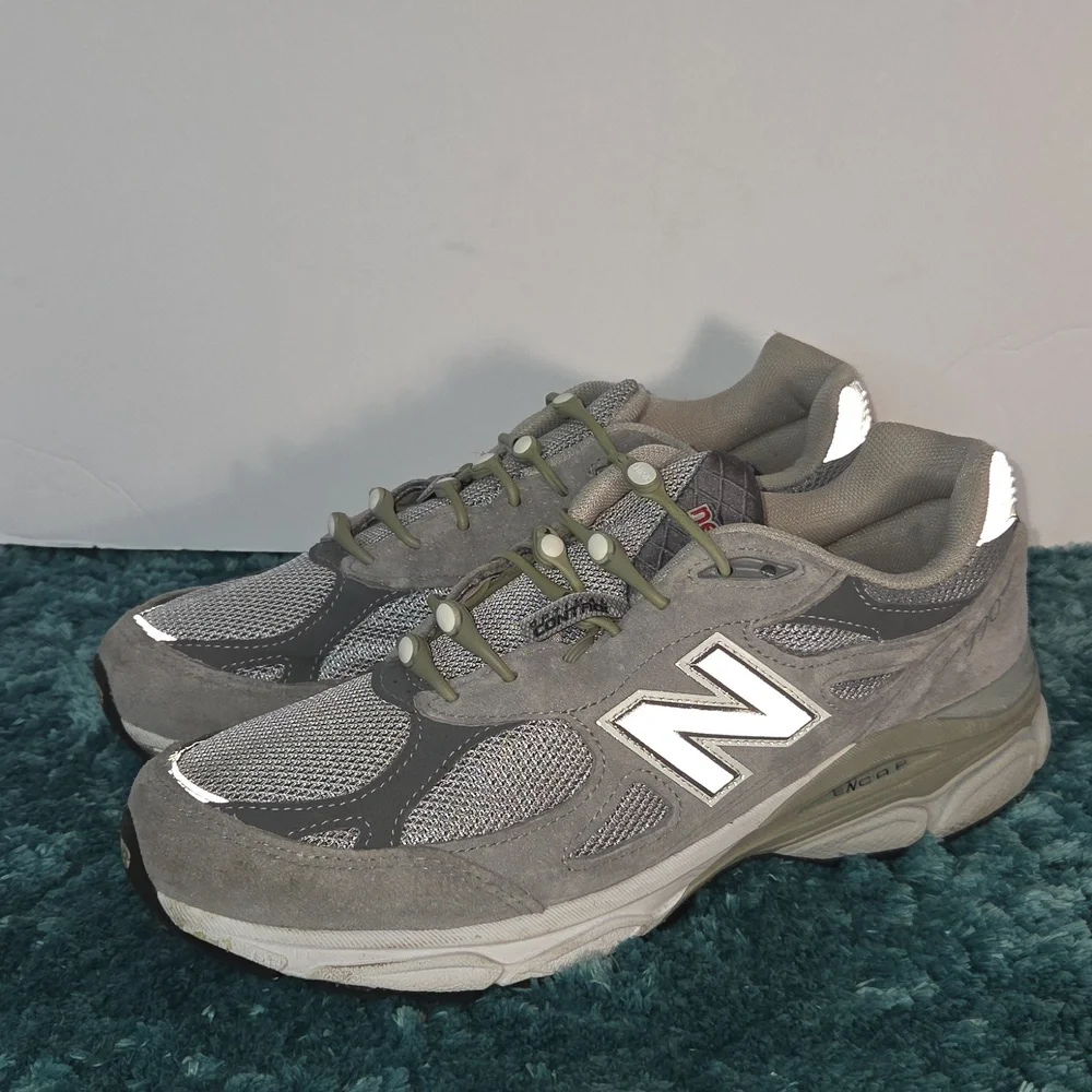 New Balance 990 Womens Gray and White Athletic Shoes Size 9.5 - Picture 2 of 11